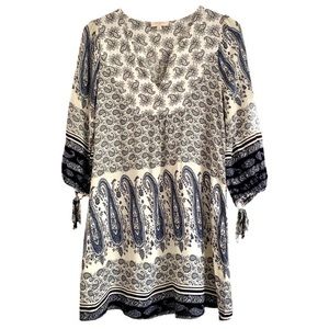 Umgee | Boho Paisley Print Tunic Dress | Small